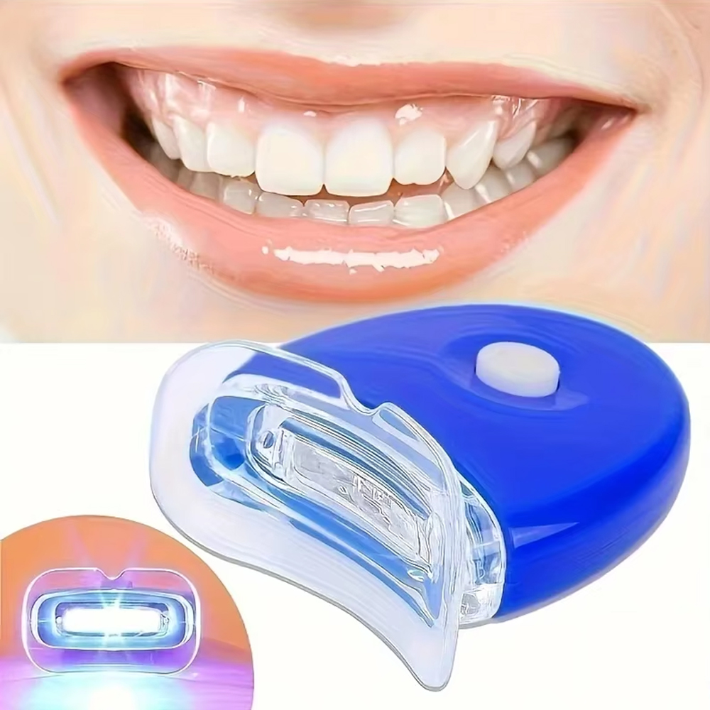 Teeth Whitening With Laser - Zahnaufhellung für zu Hause, integrierte 1-LED-Leuchten,