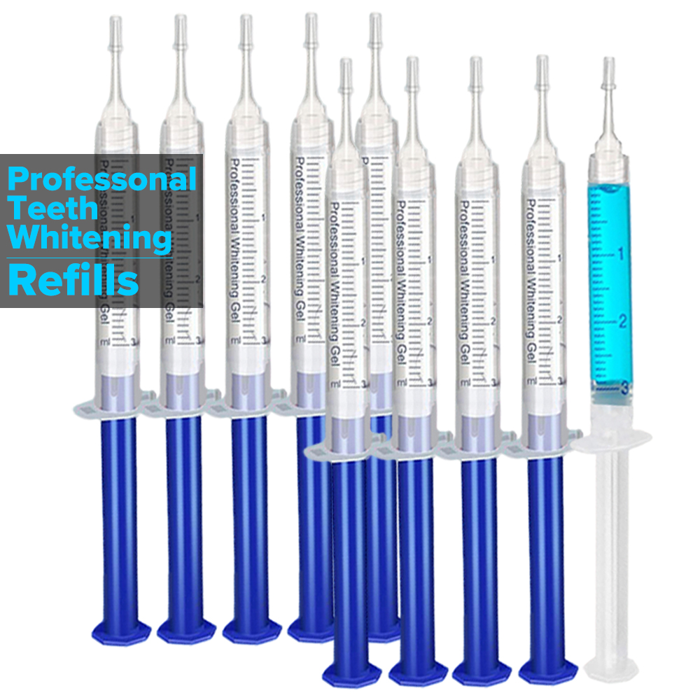Teeth Whitening Foam - Zahnaufhellungsgel, Nachfüllspritze, Zahnaufhellungsgel, Bleichmittel für Tablett