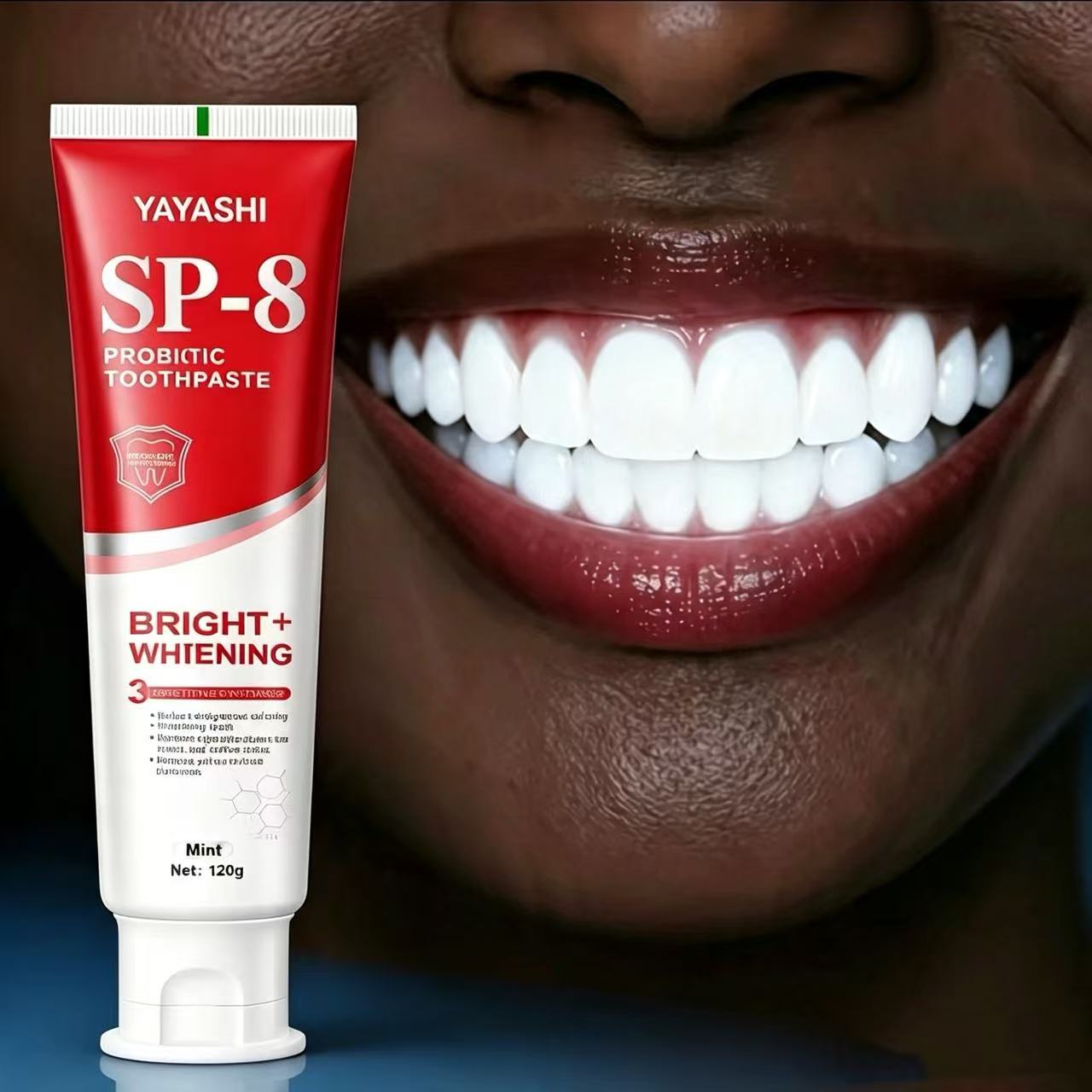 Teeth Whitening Yellow Teeth - YAYASHI SP-8 Probiotische Zahnpasta zur Aufhellung