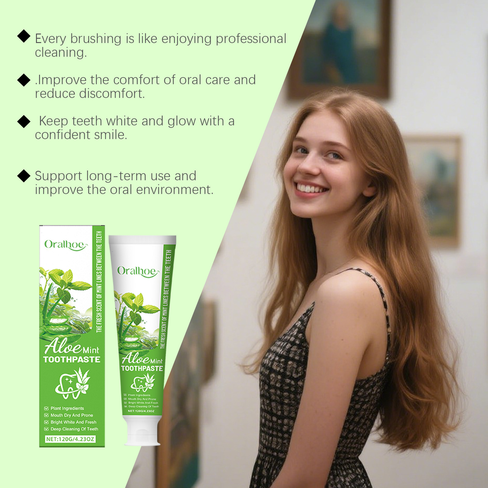 Aloe Vera Whitening Zahnpasta  – Teeth Whitening Yellow Teeth Bewertung und Preis