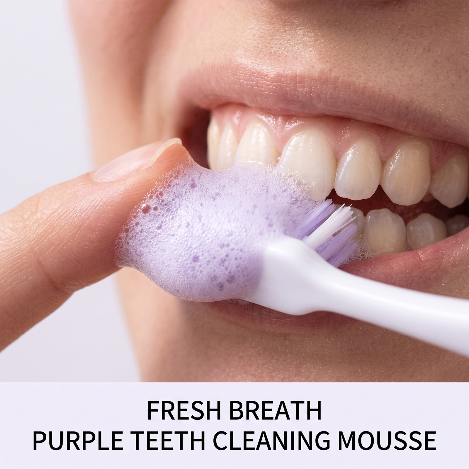 Lila Zahnpasta-Mousse-Schaum S – Teeth Whitening Foam Bewertung und Preis