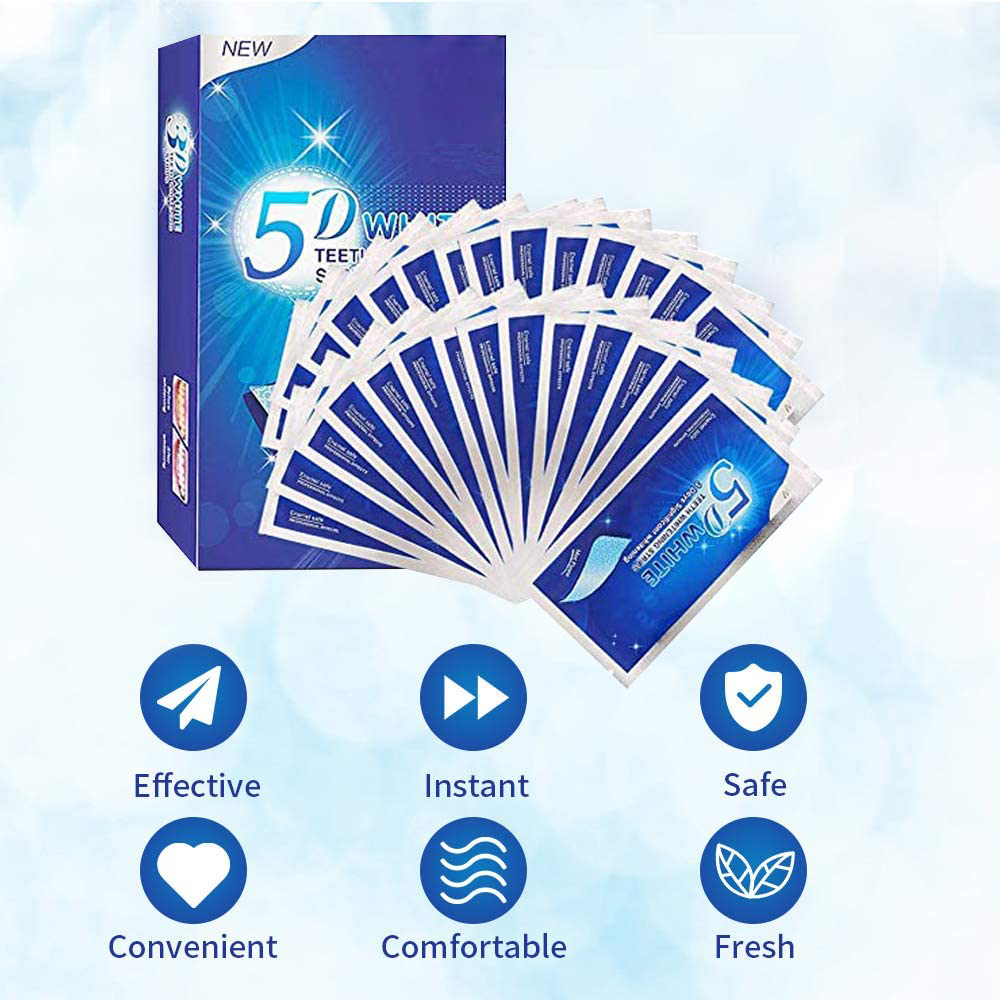 5D Weiße Zahnweißstreifen, Auf – Teeth Whitening Foam Bewertung und Preis