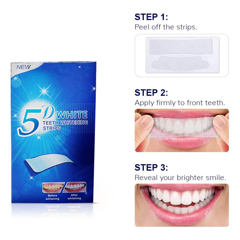 5D Weiße Zahnweißstreifen, Auf – Teeth Whitening Foam Bewertung und Preis